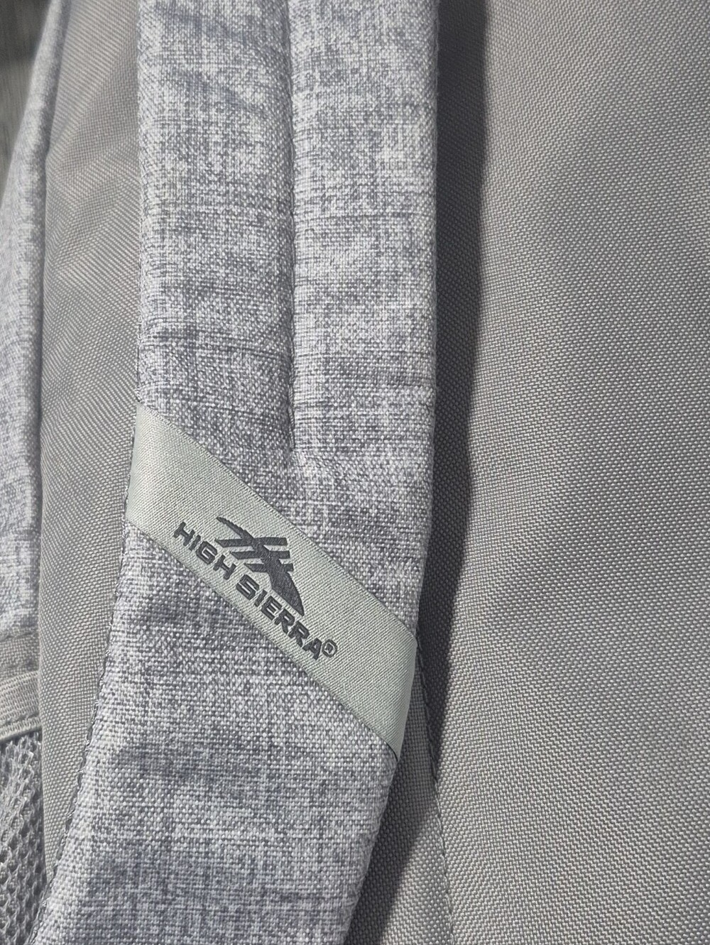 High Sierra Light Gray Textured Backpack - Picture 4 of 4